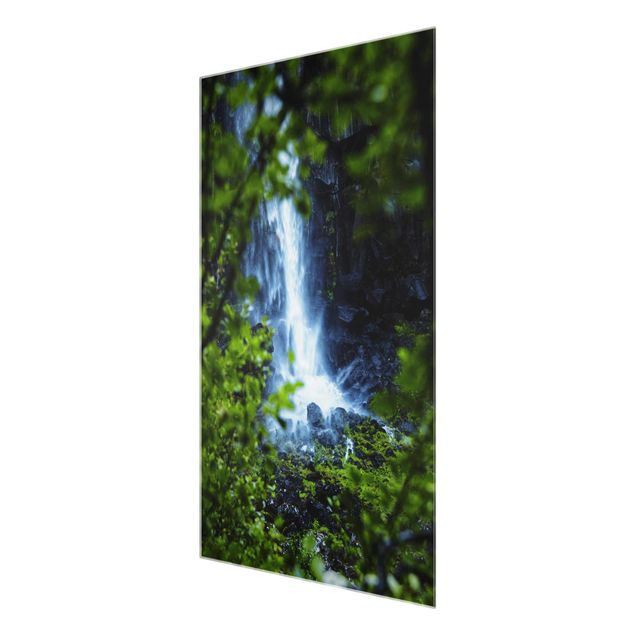 Bilder für die Wand Blick zum Wasserfall