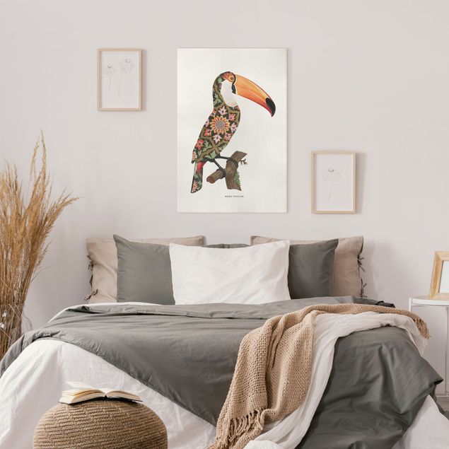 Wandbilder Tiere Boho Vogel - Tukan