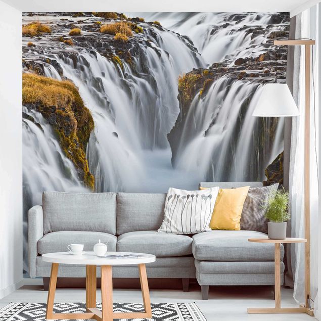 Tapeten modern Brúarfoss Wasserfall in Island