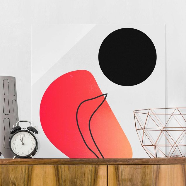 Wandbilder abstrakt Abstrakte Formen - Schwarze Sonne