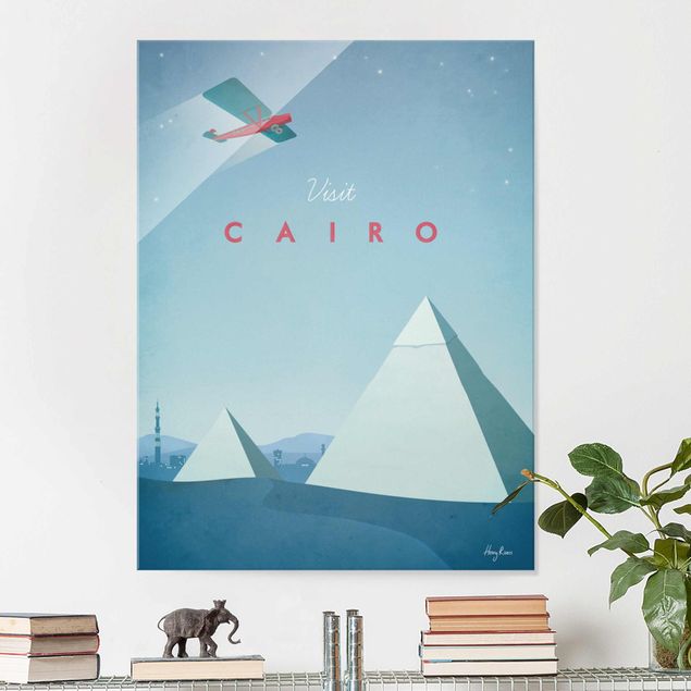 Glasbilder XXL Reiseposter - Cairo
