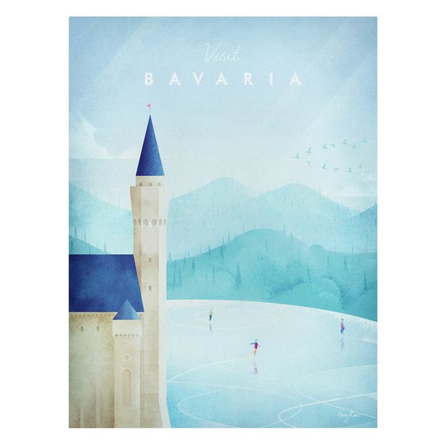 Wandbilder Skyline Reiseposter - Bavaria