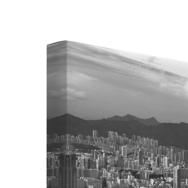 Leinwandbild 3-teilig - Skyline Nostalgia - Panoramen hoch 1:3