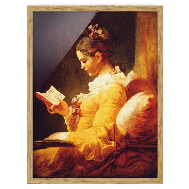 Wandbilder Jean Honoré Fragonard - Lesendes Mädchen