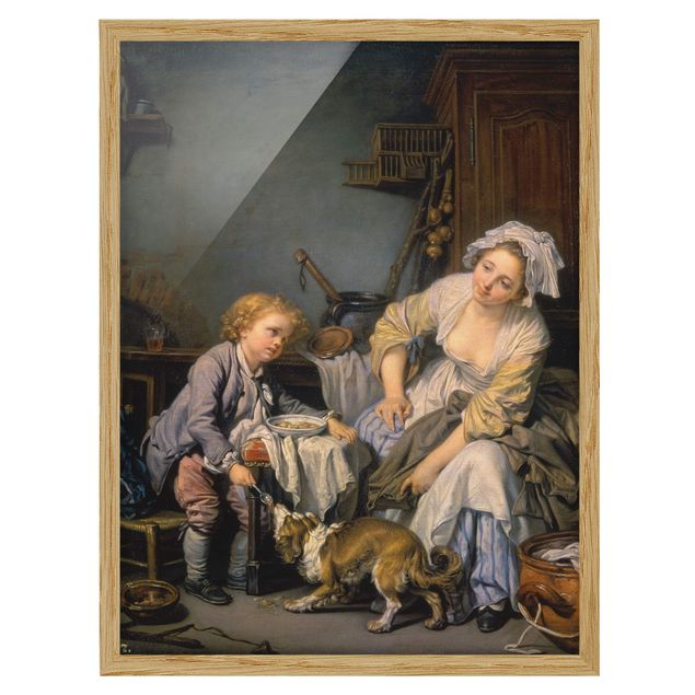 Wandbilder Jean Baptiste Greuze - Das verwöhnte Kind
