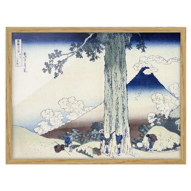 Wandbilder Katsushika Hokusai - Mishima Pass in der Provinz Kai