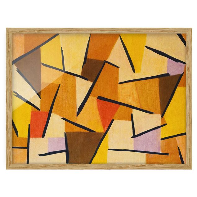 Gerahmte Bilder abstrakt Paul Klee - Harmonisierter Kampf