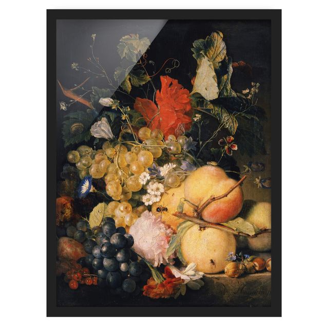 Bilder für die Wand Jan van Huysum - Früchte Blumen und Insekten