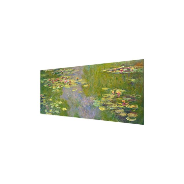 Glasbilder Natur Claude Monet - Grüne Seerosen