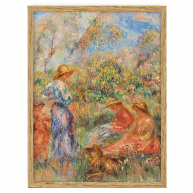 Kunstdrucke Renoir Auguste Renoir - Landschaft mit Frauen und Kind