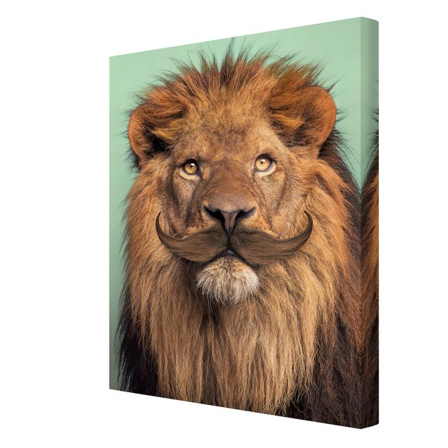 Schöne Wandbilder Löwe mit Bart