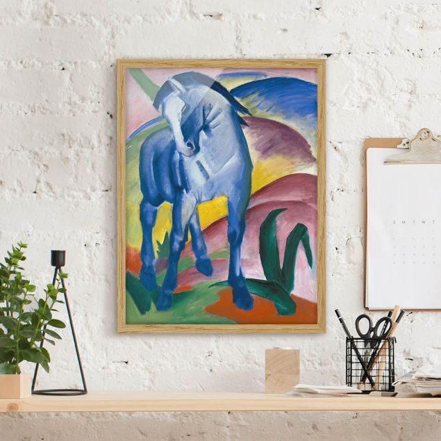 Kunstdruck Expressionismus Franz Marc - Blaues Pferd