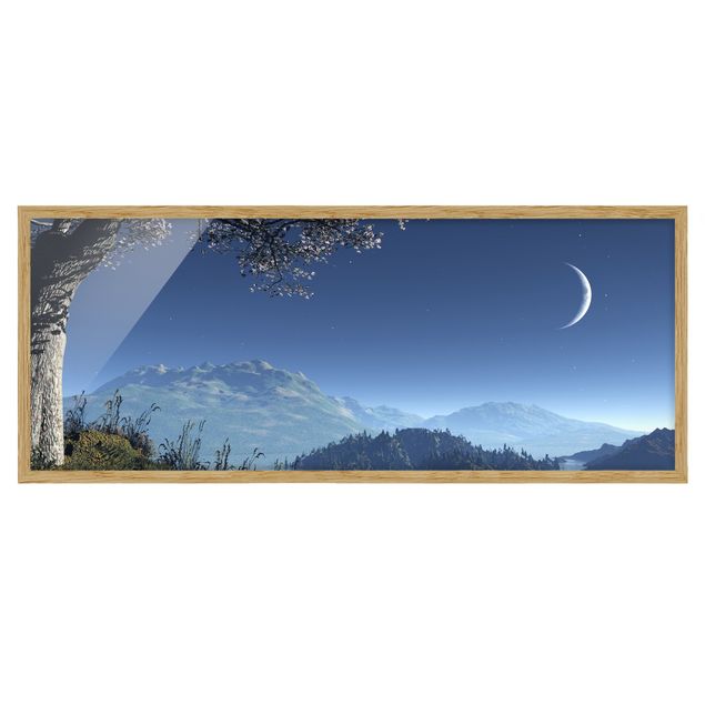 Bild mit Rahmen - Winter Fairytale - Panorama Querformat