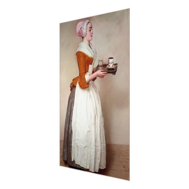 Glasbilder Jean Etienne Liotard - Das Schokoladenmädchen