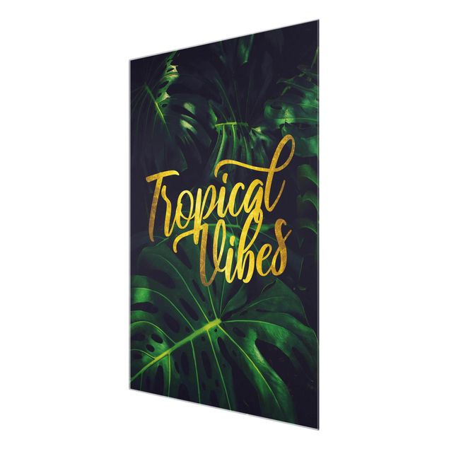 Glasbilder Dschungel - Tropical Vibes