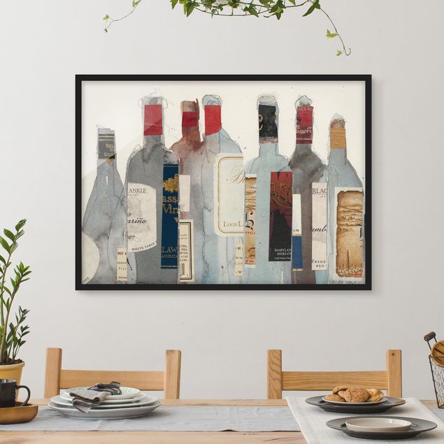 Gerahmte Kunstdrucke Wein & Spirituosen I