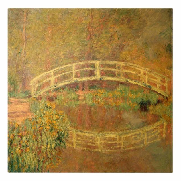 Kunstdrucke auf Leinwand Claude Monet - Brücke Monets Garten