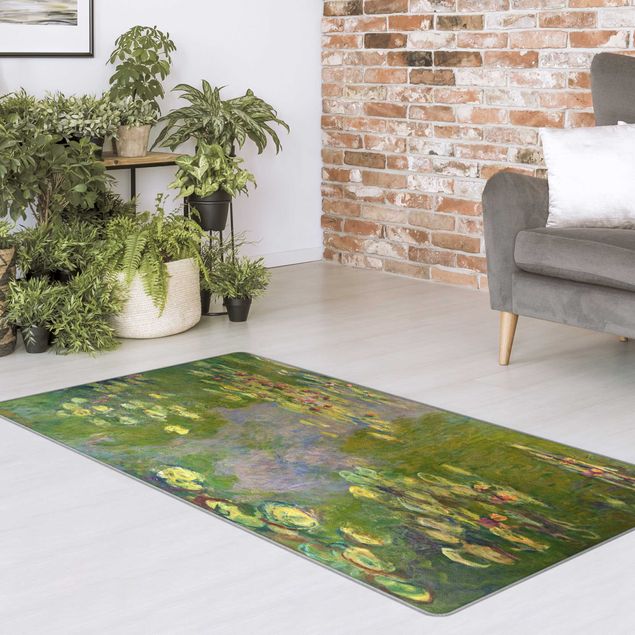 Teppich Blumen Claude Monet - Grüne Seerosen