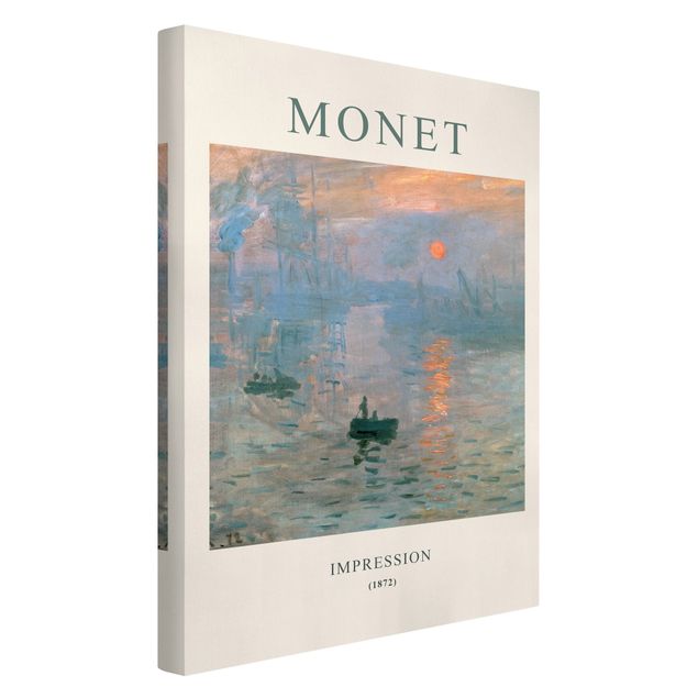 Wandbilder Wohnzimmer modern Claude Monet - Impression - Museumsedition