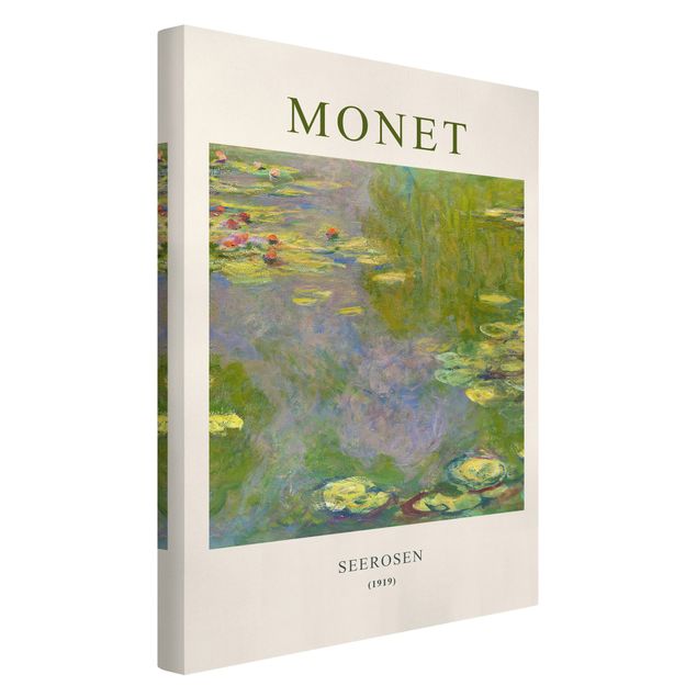 Wandbilder Wohnzimmer modern Claude Monet - Seerosen - Museumsedition