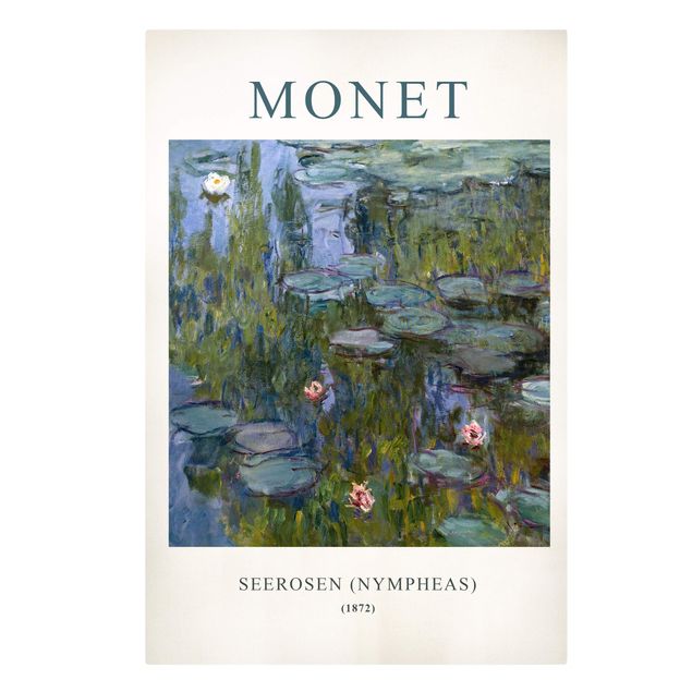 Stillleben Leinwand Claude Monet - Seerosen (Nympheas) - Museumsedition