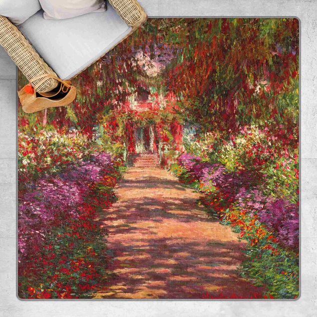 Impressionismus Bilder Claude Monet - Weg in Monets Garten in Giverny