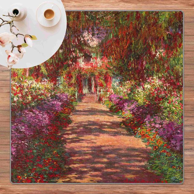 Moderne Teppiche Claude Monet - Weg in Monets Garten in Giverny
