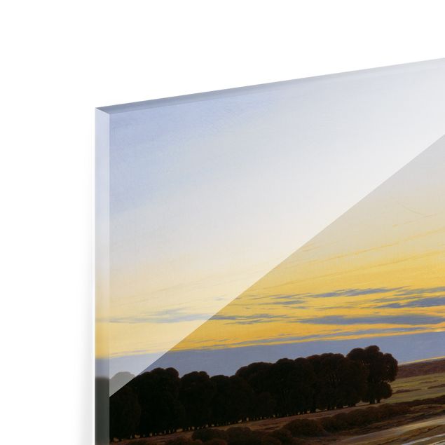 Bilder auf Glas Caspar David Friedrich - Das grosse Gehege
