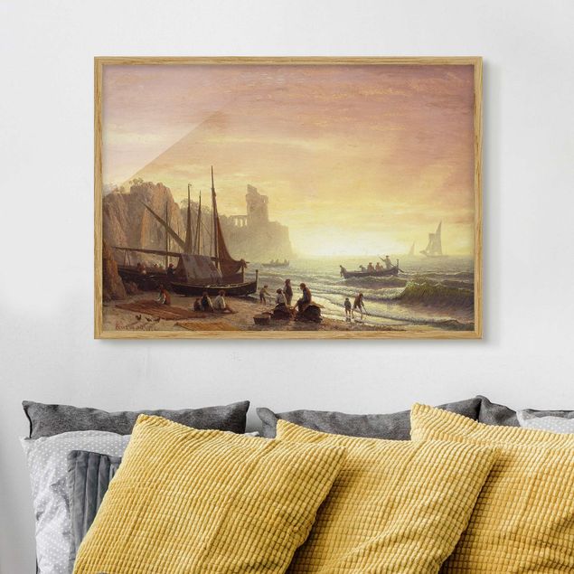 Romantik Bilder Albert Bierstadt - Fischereiflotte