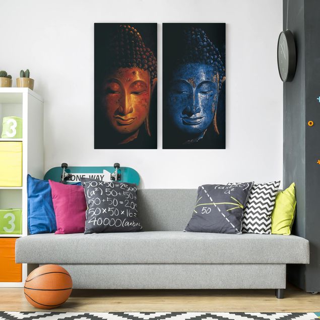 Buddha Leinwandbilder Delhi und Madras Buddha