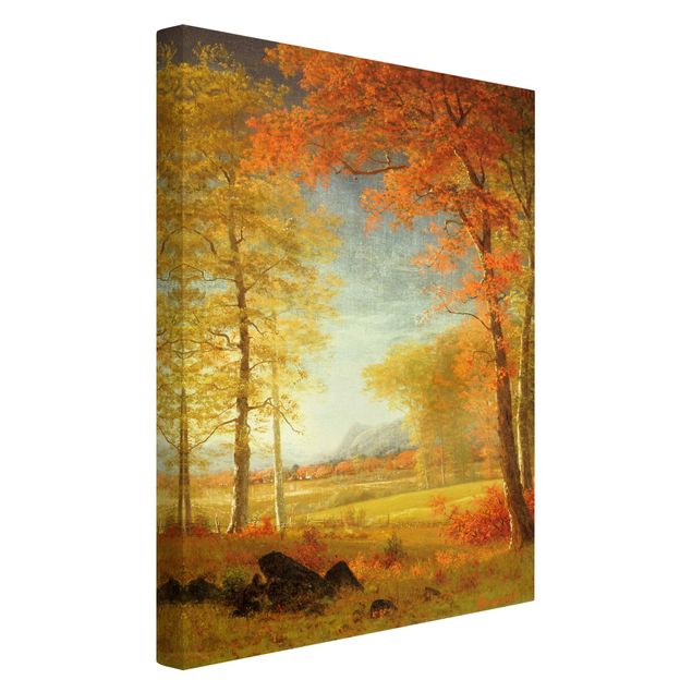 Kunstdrucke auf Leinwand Albert Bierstadt - Herbst in Oneida County, New York
