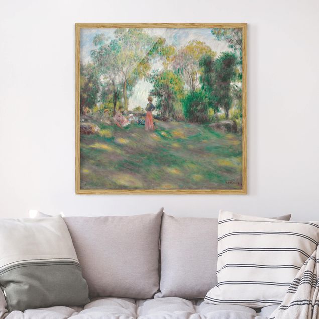 Landschaftsbilder mit Rahmen Auguste Renoir - Landschaft mit Figuren
