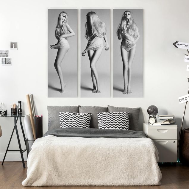 Wandbilder Wohnzimmer modern Sexy Dessous Model