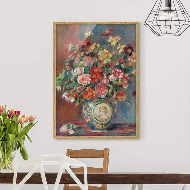 Blumen Bilder mit Rahmen Auguste Renoir - Blumenvase