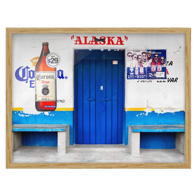 Bilder mit Rahmen ALASKA Blue Bar