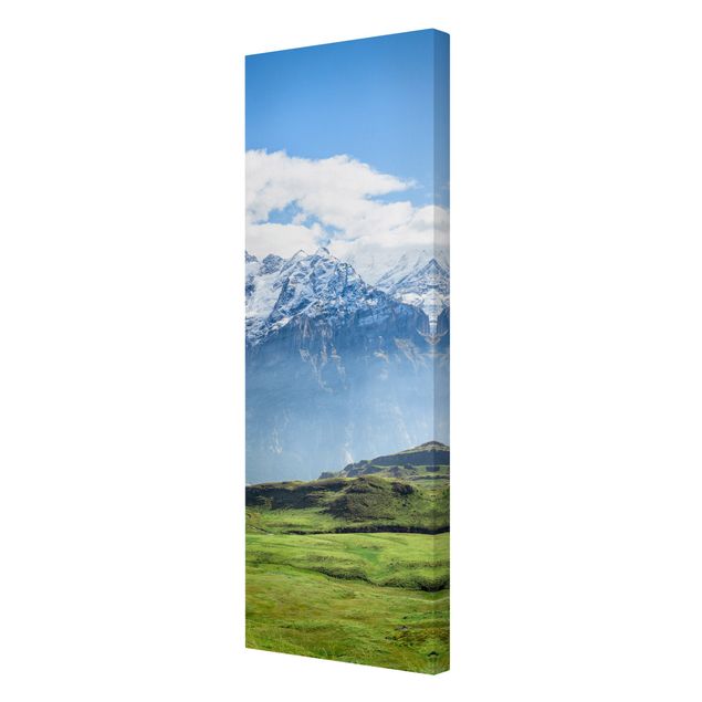 Leinwandbilder Wohnzimmer modern Schweizer Alpenpanorama