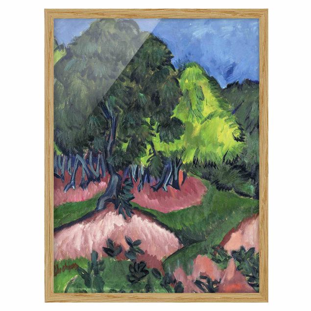 Ernst Ludwig Kirchner Bilder Ernst Ludwig Kirchner - Landschaft mit Kastanienbaum