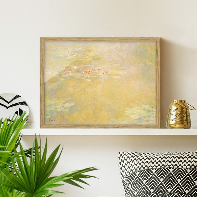 Landschaftsbilder mit Rahmen Claude Monet - Seerosenteich