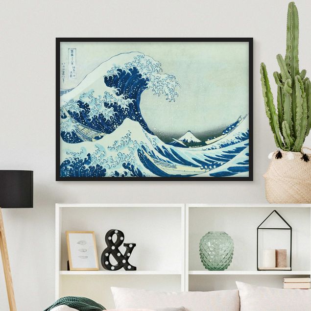 Gerahmtes Bild Katsushika Hokusai Katsushika Hokusai - Die grosse Welle von Kanagawa