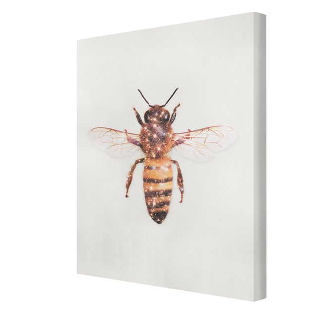 Bilder für die Wand Biene mit Glitzer