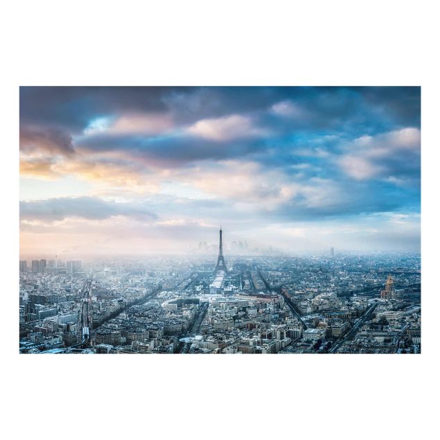 Glasbild - Winter in Paris - Querformat 3:2
