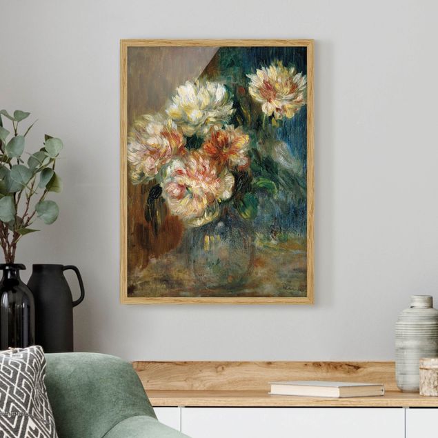 Gerahmte Bilder Blumen Auguste Renoir - Vase Pfingstrosen