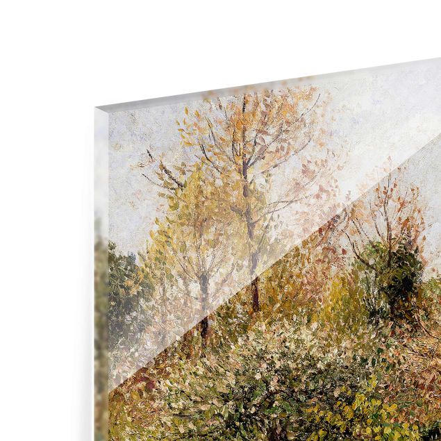 Glasbild Natur Camille Pissarro - Frühling in Eragny