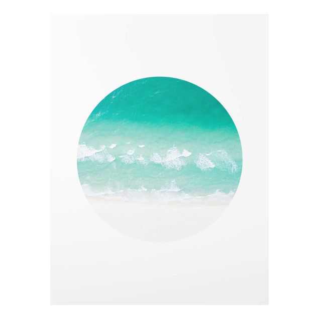 Glasbilder Das Meer im Kreis