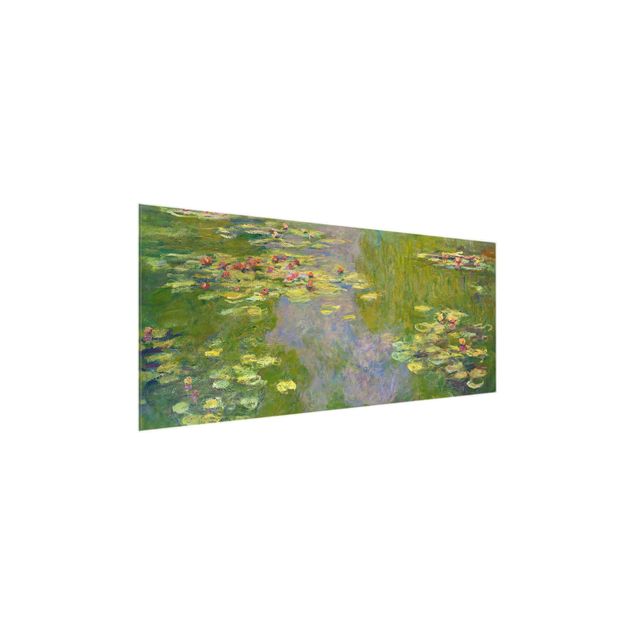 Glasbilder XXL Claude Monet - Grüne Seerosen