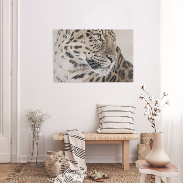 Leinwandbilder Katzen Der Leopard