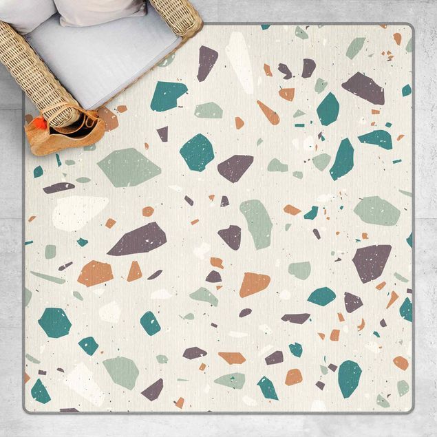Teppich modern Detailliertes Terrazzo Muster Grosseto