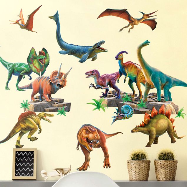 Wandtattoo - Dinosaurier Mega Set