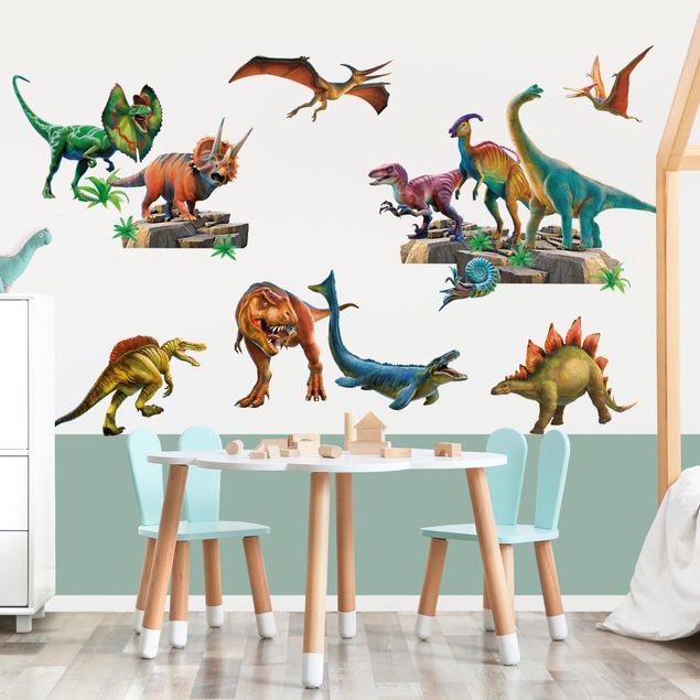 Wandtattoo - Dinosaurier Mega Set