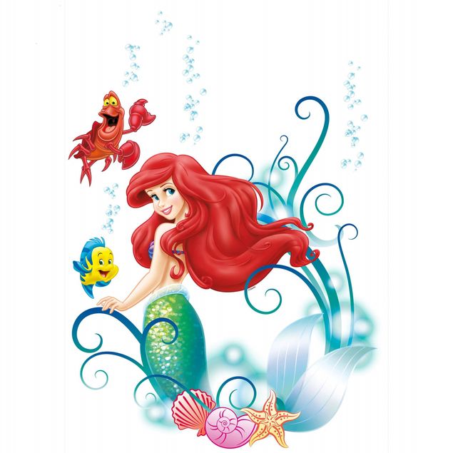 Wandtattoo Prinzessin Disney's - Arielle, die Meerjungfrau